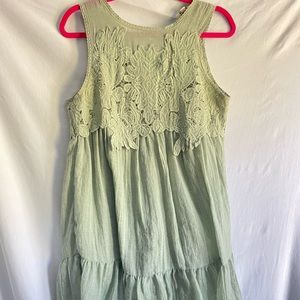 Pastel green dress